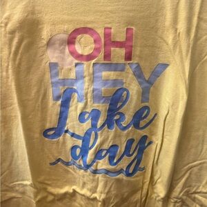 Yellow 'Oh Hey Lake Day' Graphic Tee